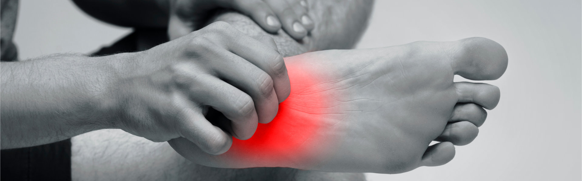 a person experiencing athlete's foot