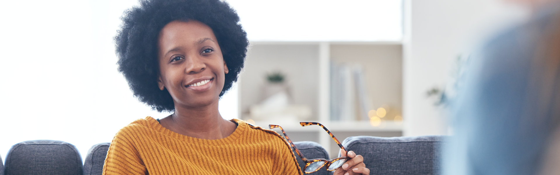 patient and therapist talking